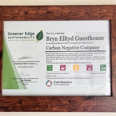 Bryn Elltyd Eco House Konuk evi Blaenau Ffestiniog Dış mekan fotoğraf